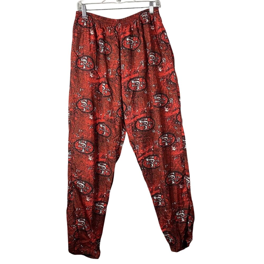 Vintage San Francisco 49ers NFL Apex One Pants Red Men's Medium
